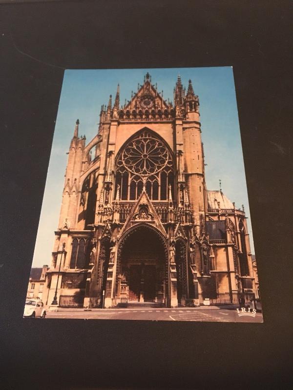 Vintage Postcard: France Metz Facade De La Cathedral - St Etienne