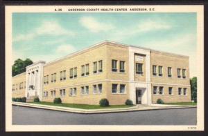 Anderson County Health Center Anderson SC Post Card 5634