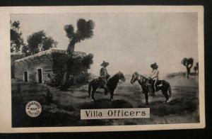 Mint RPPC Postcard Mexico Villa Officers In The Mexican Border El Paso TX USA