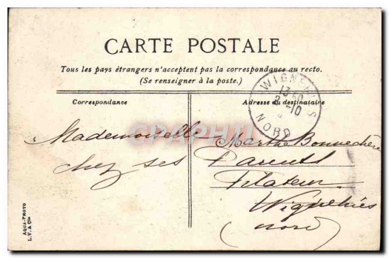 Old Postcard Arras Main Square view Belfry