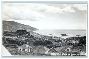 c1910 View From Hotel Miramar Madeira Portugal Antique RPPC Photo Postcard