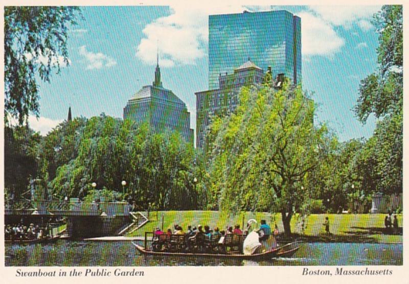 Massachusetts Boston Swanboat In The Public Garden