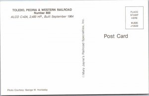 Postcard TRAIN SCENE Toledo Ohio OH AK8447