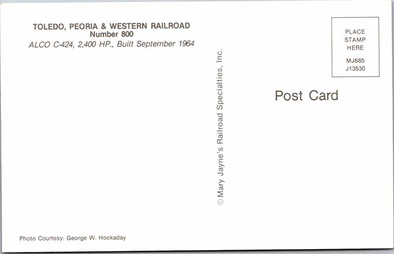 Postcard TRAIN SCENE Toledo Ohio OH AK8447