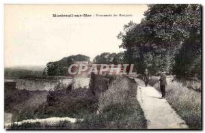 Montreuil sur Mer - Ramparts Promenade - Old Postcard