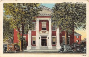 J34/ Clanton Alabama Postcard c1940s Court House Building  294