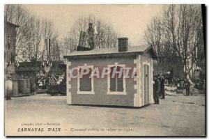 Old Postcard Carnival & # 39Aix Aix en Provence ow steal a thief in 1911