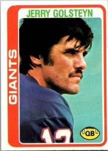 1978 Topps Football Card Jerry Golsteyn New York Giants sk7276