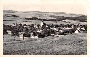 KLENEC KLENCI pod CERCHOVEM DOMAZLICE CZECHOSLOVAKIA~PANORAM PHOTO POSTCARD 1959