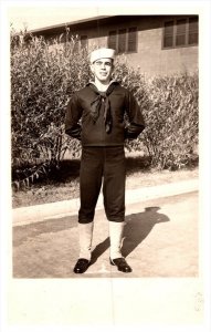 Antonio Francisco  from Bradford Rhode Island , in Navy Uniform , RPC