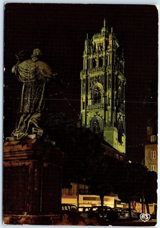 M-57601 Bell Tower and The Cathedral View at Night Rodez France
