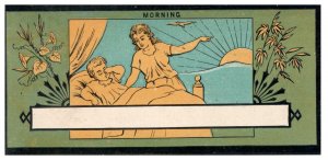 1880s Victorian Trade Cards Art Nouveau Noon Morning Night Evening Lot Of 4 F133