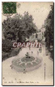 Old Postcard Blois Stairs Denis Papin