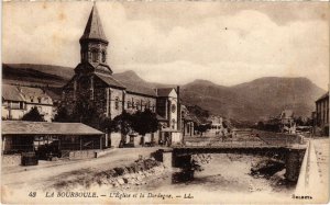 CPA La Bourboule L'Eglise et la Dordogne FRANCE (1302677)