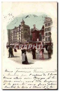 Paris - 18 - Moulin Rouge - Illustration - Montmartre - red mill - Old Postcard