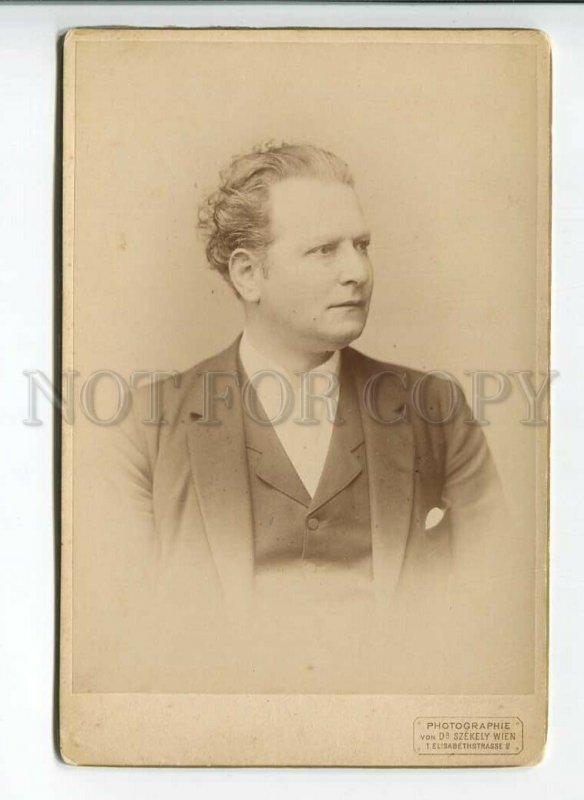 3184352 AUTOGRAPH Fritz KRASTEL German ACTOR 1890 CABINET PHOTO