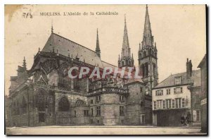 Old Postcard Moulins The Apse of the Cathedral