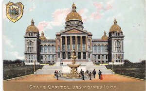 State Capitol Des Moines, Iowa, USA Unused 