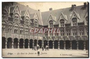 Old Postcard Liege Court Courthouse