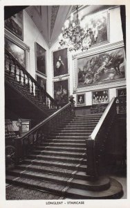 Wiltshire Postcard - Longleat - Staircase - Real Photograph    F182