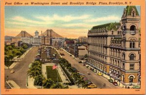 New York Brooklyn Post Office On Washington Street and Brooklyn Bridge Plaza