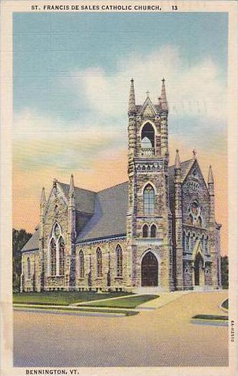 Vermont Bennington Saint Francis De Sales Catholic Church 1945