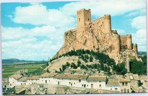 postcard Spain Almansa Albante Albacete castle