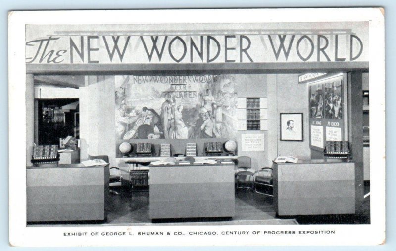 CHICAGO ~ Century of Progress WONDER WORLD Children's Encyclopedia 1933 Postcard