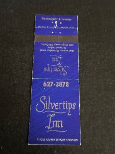 Vintage Matchbook Cover Silvertips Inn Granby Grand Lake Colorado MB184