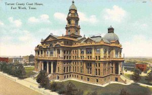 Court House Fort Worth Texas 1910c postcard