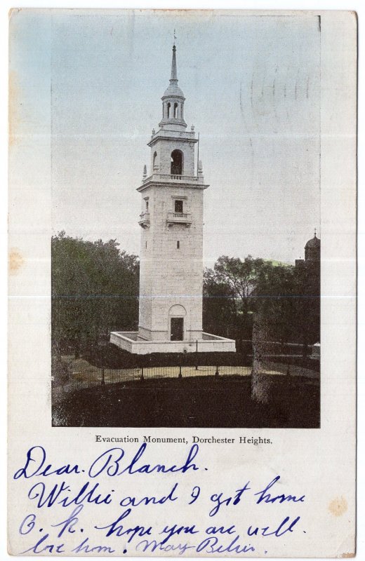 Dorchester, Mass, Evacuation Monument