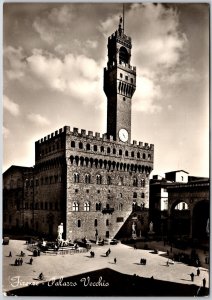 1950's Firenze The Old Palace Florence Italy Real Photo RPPC Posted Postcard