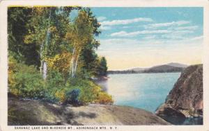 Saranac Lake and McKenzie Mountain - Adirondacks NY, New York - pm 1923 - WB