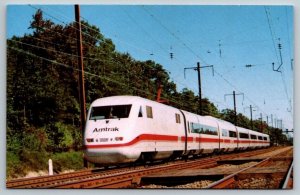 Vintage Railroad Train Locomotive Postcard - Amtrak Ice Train