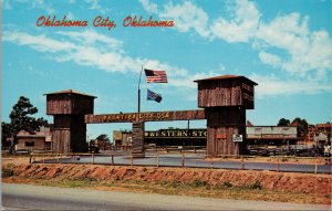 Entrance to Frontier City Oklahoma City OK Postcard PC390