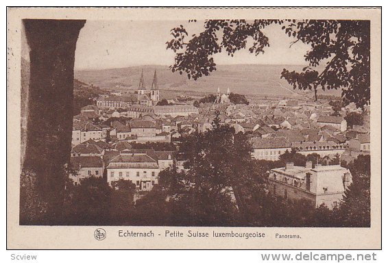 ECHTERNACH, Petite Suisse Panorama, Luxembourg, PU-1935