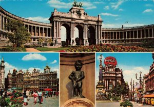 Coca-Cola Brussels Belgium Cinquantenaire Arch Continental Postcard 2T7-26