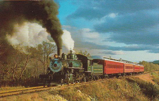 Conway Scenic Railroad Baldwin 2-6-2 Locomotive Number 108 North Conway New H...