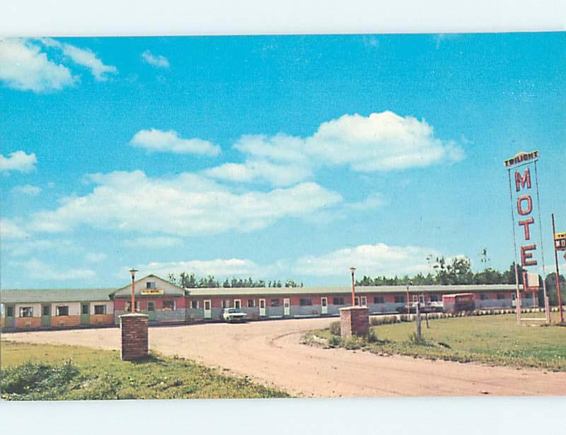 Unused Pre-1980 TWILIGHT MOTEL Swan River Manitoba MB o0499