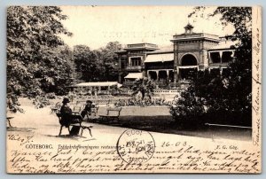 1903  Goteborg  Sweden  Restaurant  Postcard