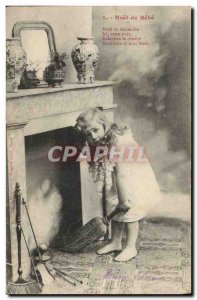 Old Postcard Fun Children's Christmas baby