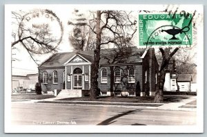 RPPC City Library  Dayton  Washington  Real Photo Postcard
