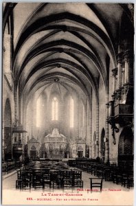VINTAGE POSTCARD NAVE OF THE CHURCH OF ST. PIERRE AT TOULOUSE FRANCE 1925