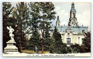 c1910 PAU LE PALAIS D'HIVER ENTREE DU PARC BEAUMONT POSTCARD P3084