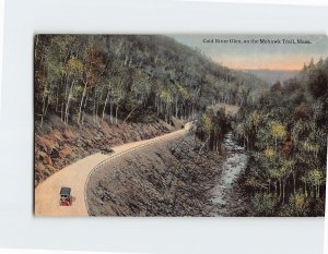 Postcard Cold River Glen, on the Mohawk Trail, Massachusetts