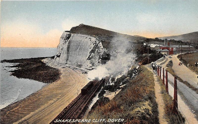 BR59853 shakespeare cliff  train  dover    uk