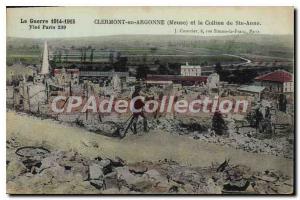 Old Postcard Clermont En Argonne And Hill De Ste Anne