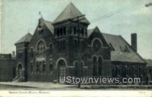 Baptist Church - Mexico, Missouri MO Postcard