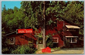 Poulsbo Washington 1960s Postcard The Yarn Barn Knitting Store