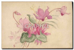 Old Postcard Fancy (drawing hand) Flowers